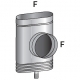 RACCORDO RETTO A T 90° CON SPURGO