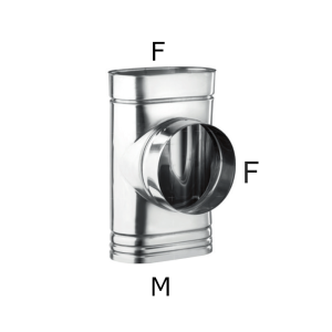 TÉ 90° OVAL